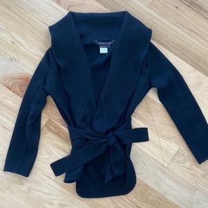 XS Black BCBG Max Azria Wrap Cardigan